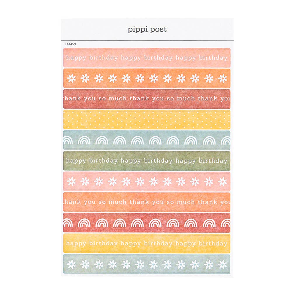 Rainbow Rectangle Sticker Sheet