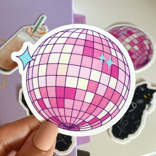Discoball Pink Sticker