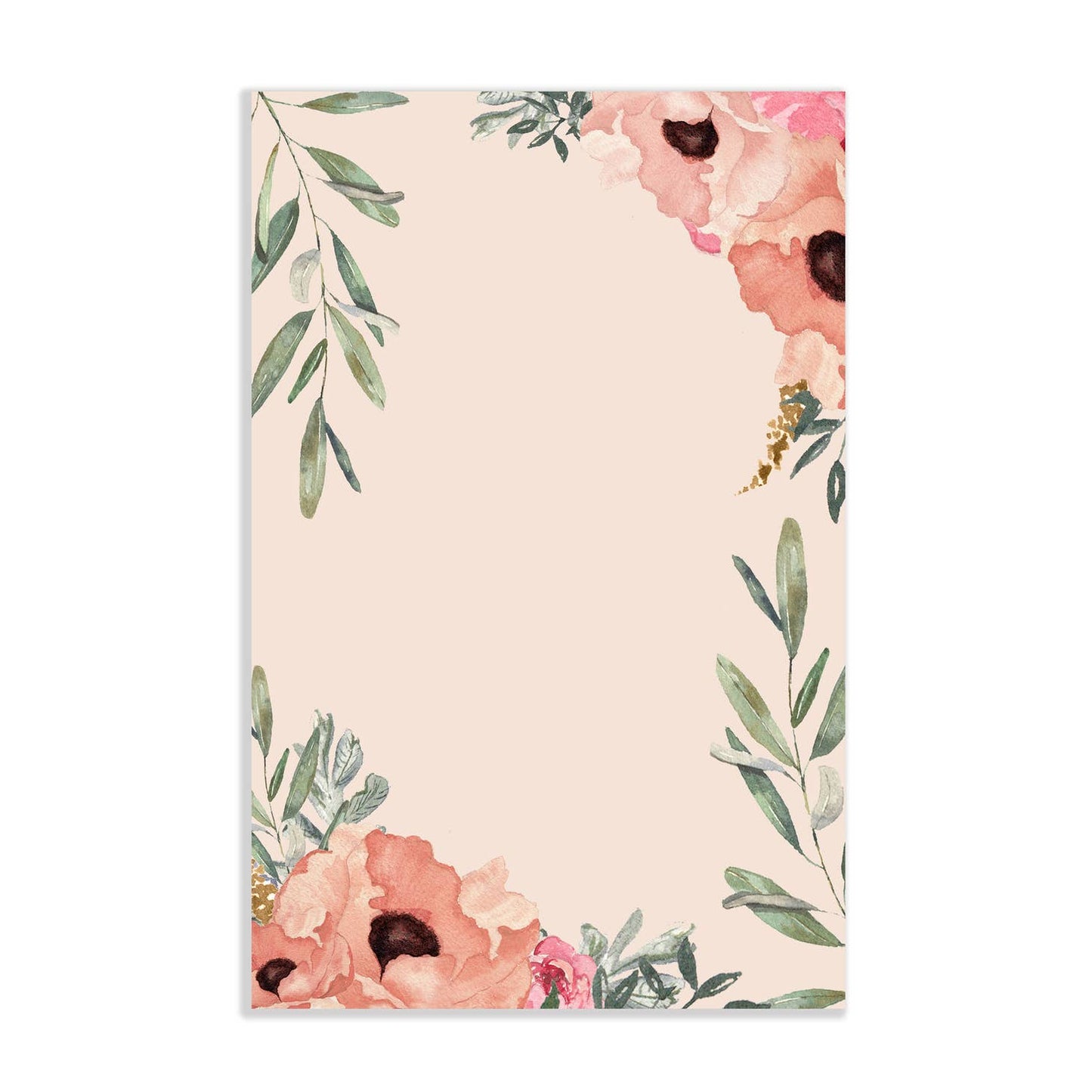 Floral Watercolor - Notepad