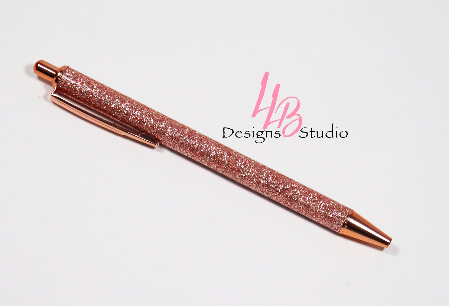 Champagne Glitter Clickable Pen