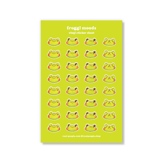 Froggi Moods Planner Vinyl Sticker Sheet