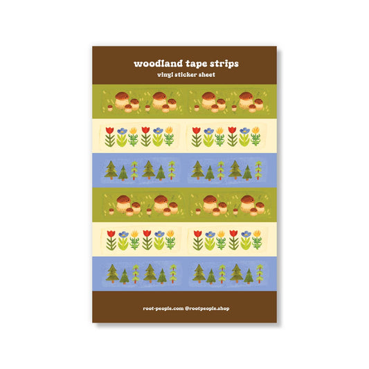 Woodland Tape Strips Sticker Sheet