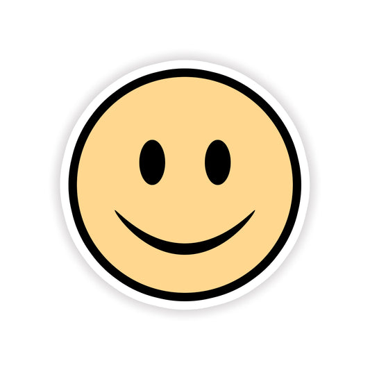 Yellow Smiley Face Sticker